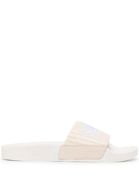 Elly II logo-embroidered slides by SENSO