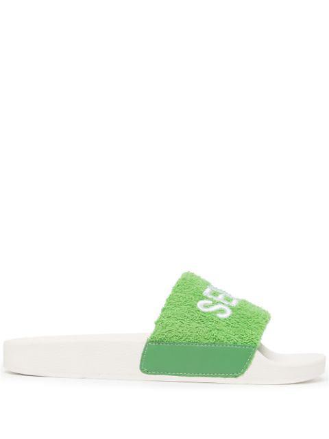 Elly logo-embroidered slides by SENSO