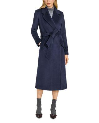 Long Notch Collar Wrap Coat by SENTALER