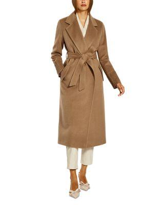 Long Notched Collar Wrap Coat by SENTALER