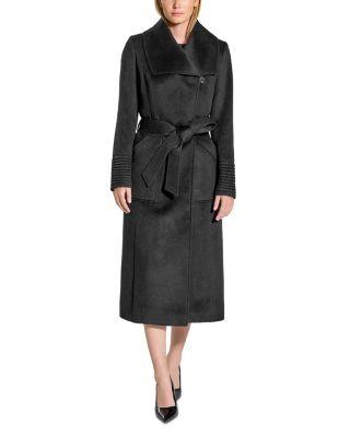 Wide Collar Long Wrap Coat by SENTALER