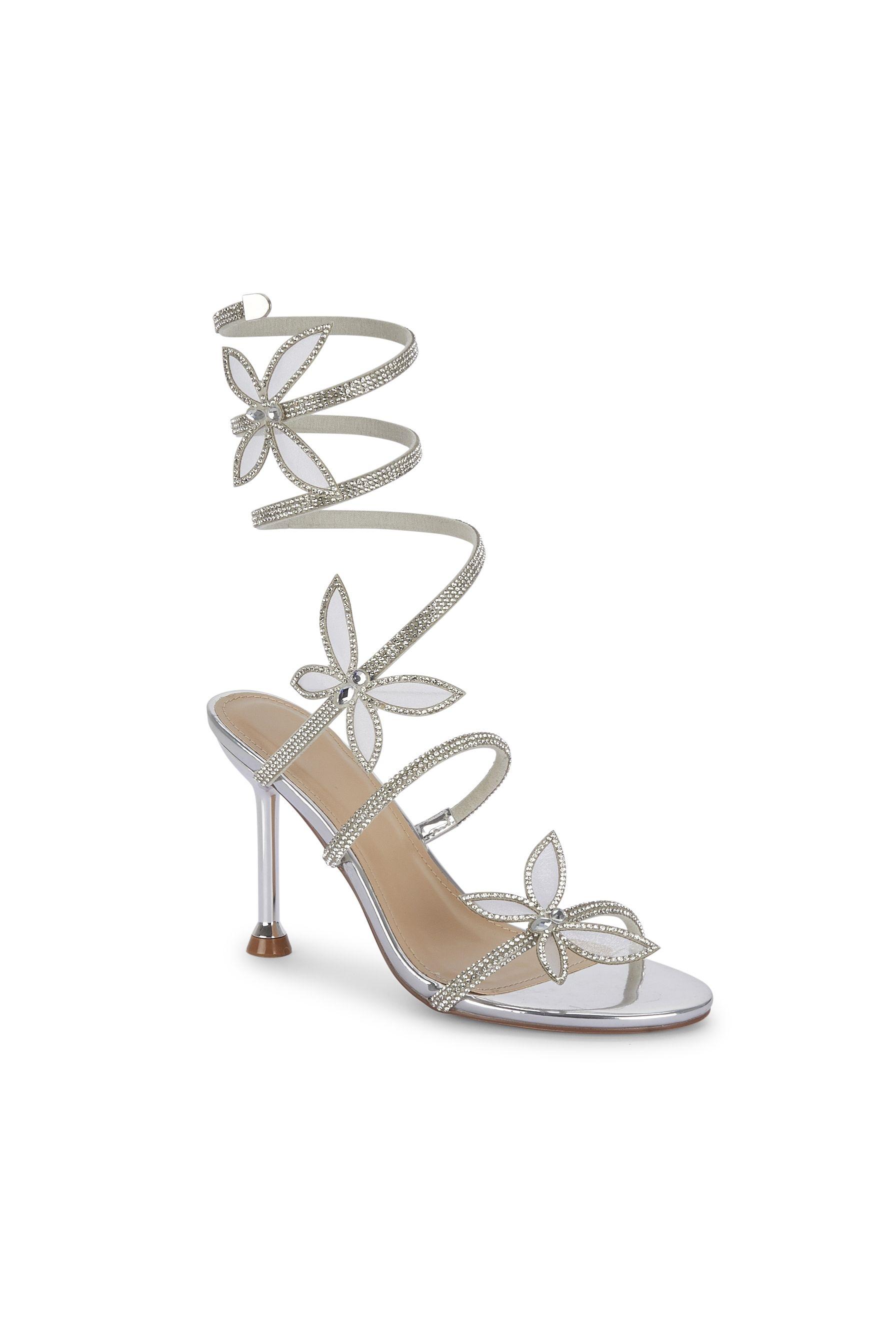 High Heels Strappy Sandals Polyurethane Open Toe Stiletto Shoes by SEQWL