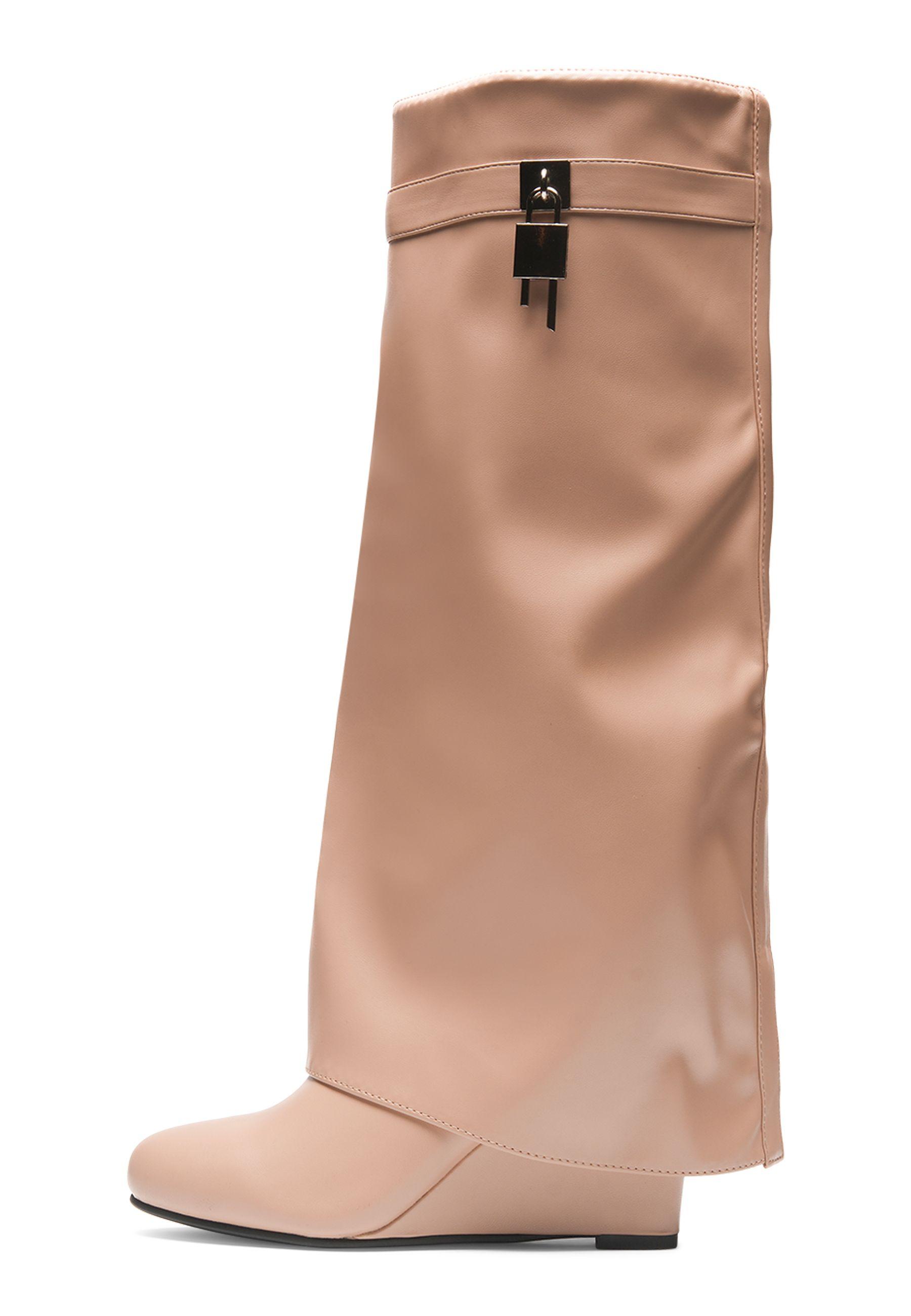 Mid-Calf Boots Polyurethane Size Zip Round Toe Shoes by SEQWL