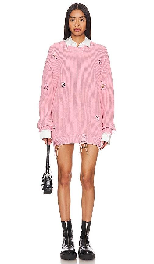 SER.O.YA Chloe Sweater Dress in Pink by SER.O.YA