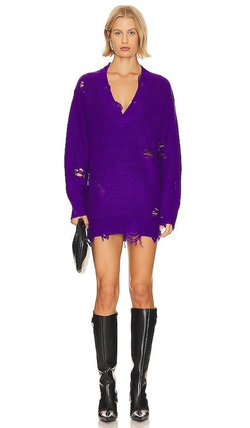 SER.O.YA Rumi Sweater Dress in Purple by SER.O.YA