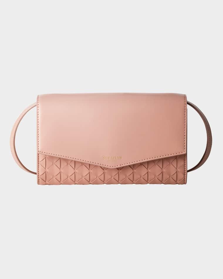 Mosaico Leather Pochette Crossbody Bag by SERAPIAN