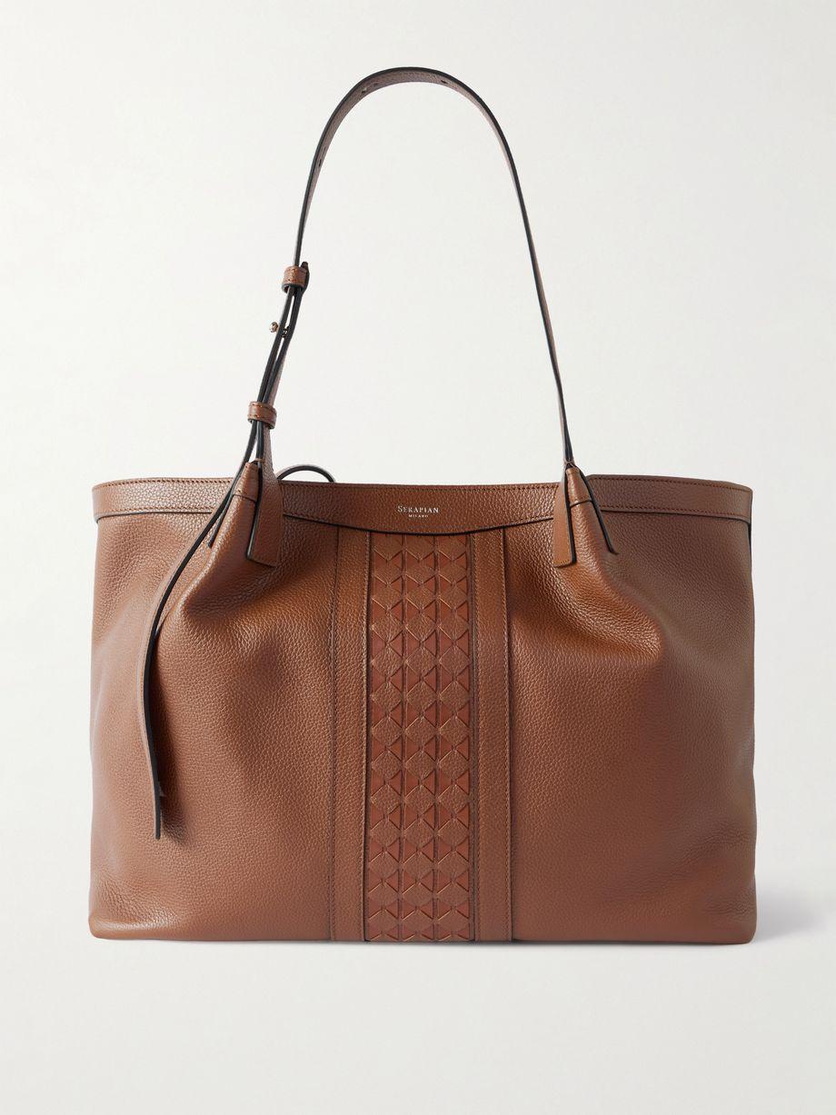 Secret textured-leather tote by SERAPIAN