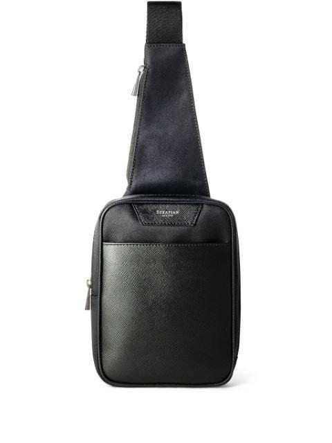 Sling Evoluzione-leather backpack by SERAPIAN
