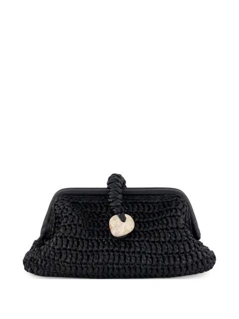 Delphine raffia clutch bag by SERENA UZIYEL