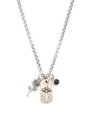 Men's Triple Charm Pendant Necklace by SERGE DENIMES