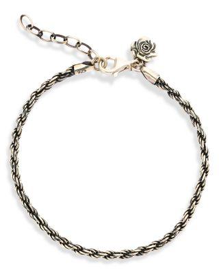Rose Charm Rope Bracelet - Exclusive by SERGE DENIMES