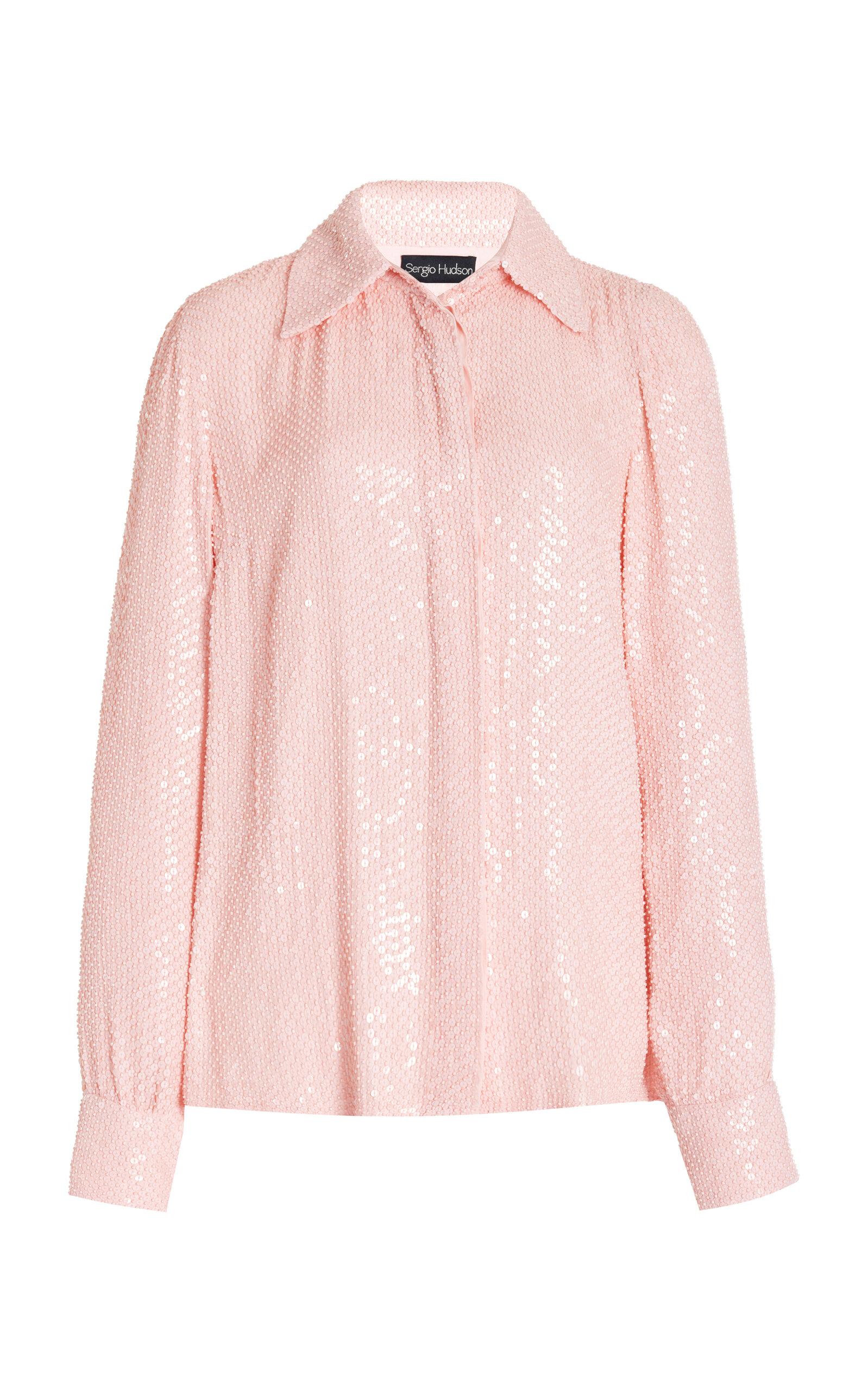 Sergio Hudson Hand-Embroidered Top - Moda Operandi by SERGIO HUDSON Sergio Hudson Hand-Embroidered Top - Moda Operandi by SERGIO HUDSON