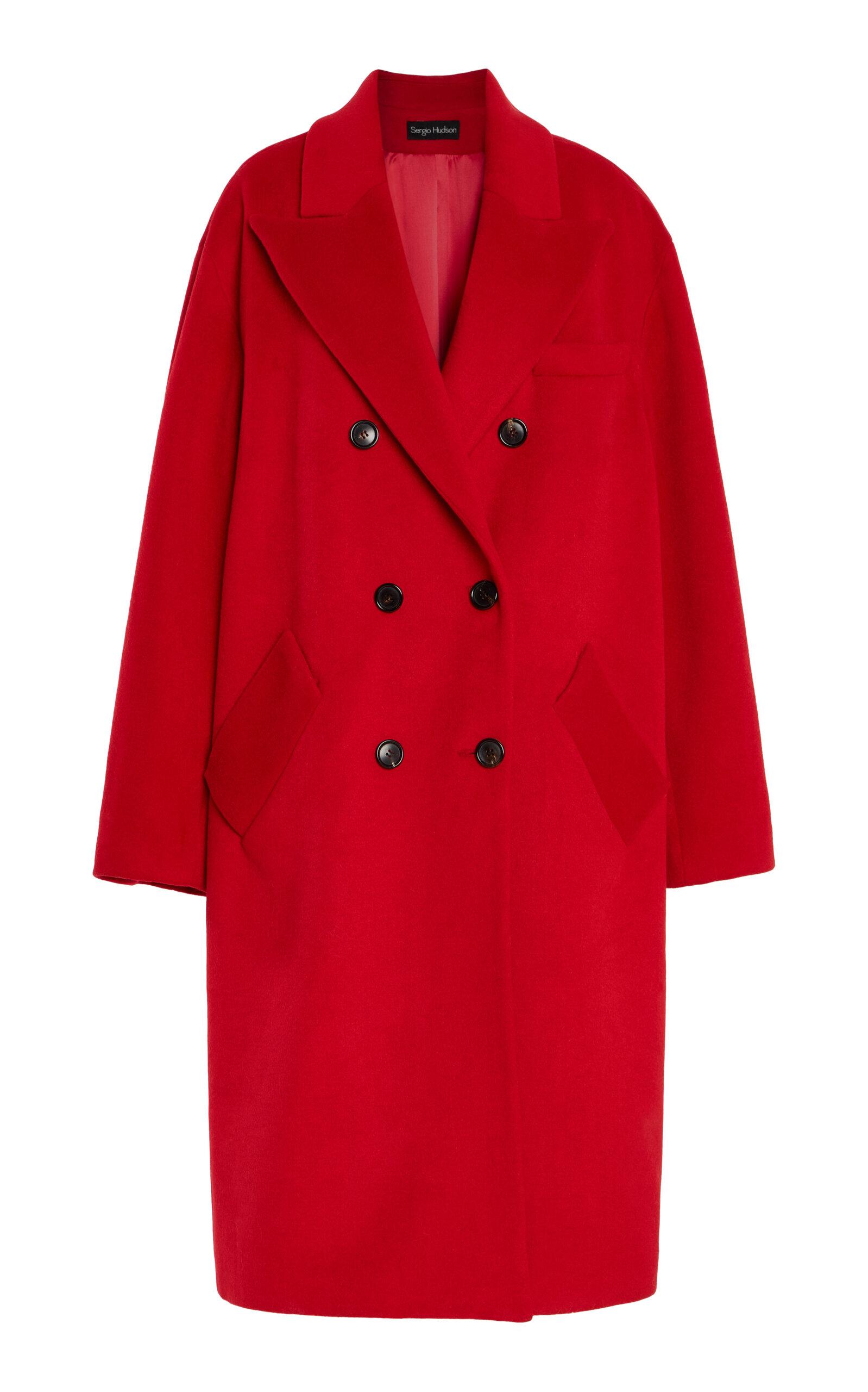 Sergio Hudson Oversized Double-Breasted Wool-Cashmere Coat - Moda Operandi by SERGIO HUDSON