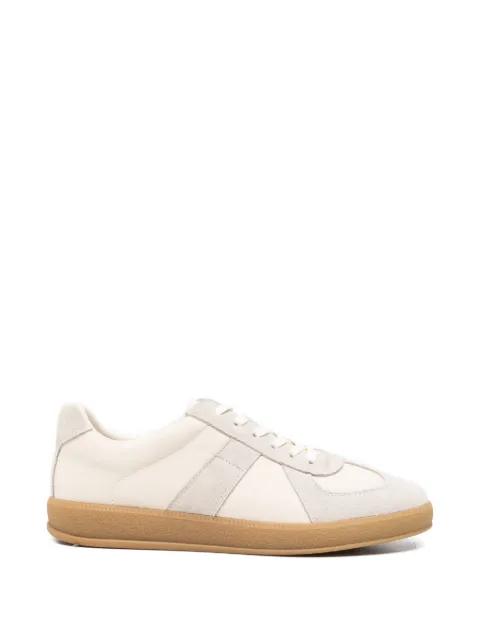 panelled leather sneakers by SERGIO MORETTI FIRENZE