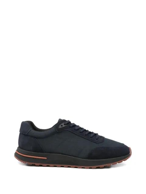 panelled suede-trim sneakers by SERGIO MORETTI FIRENZE