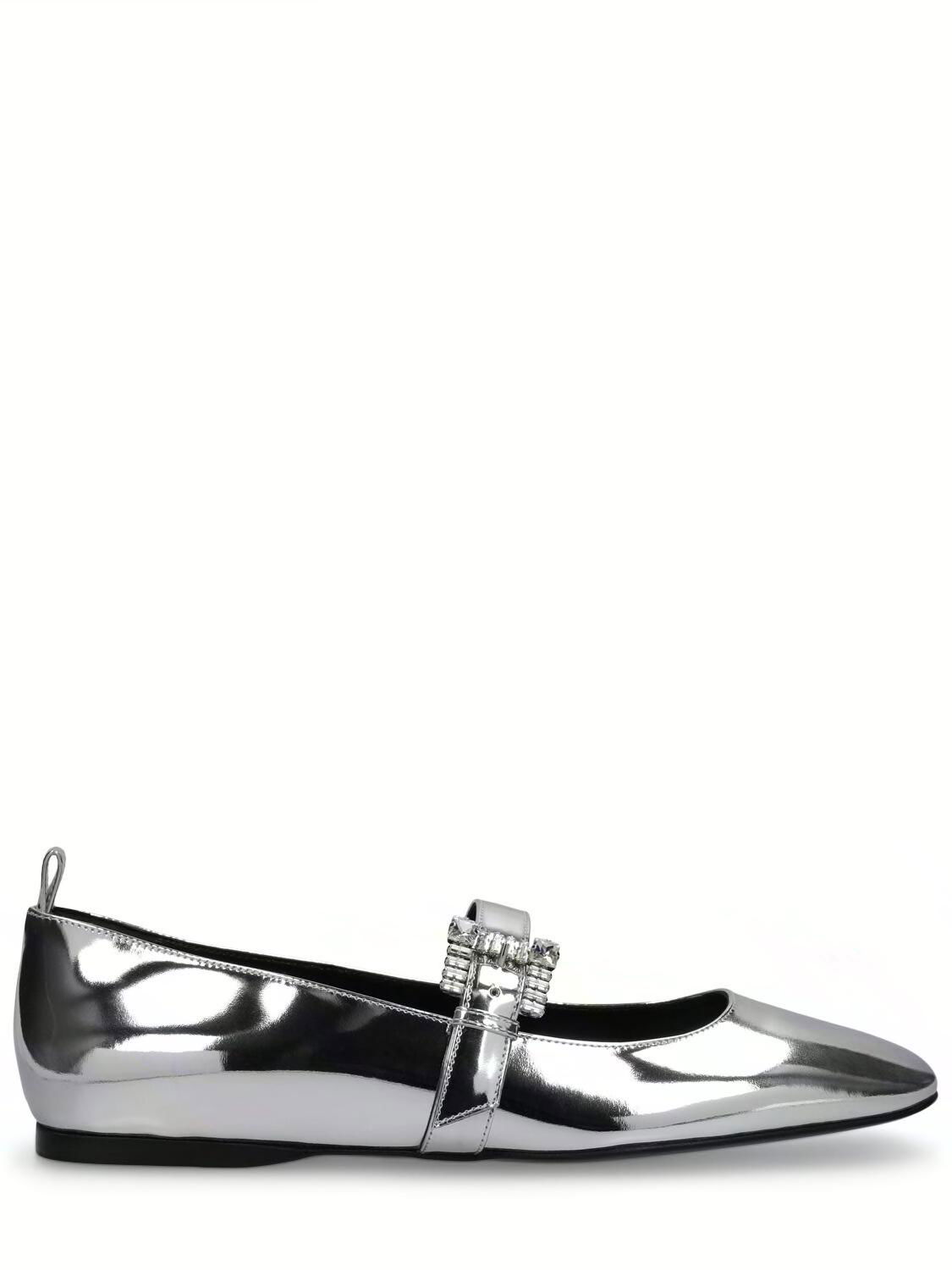 Mirror Leather Ballerina Flats by SERGIO ROSSI