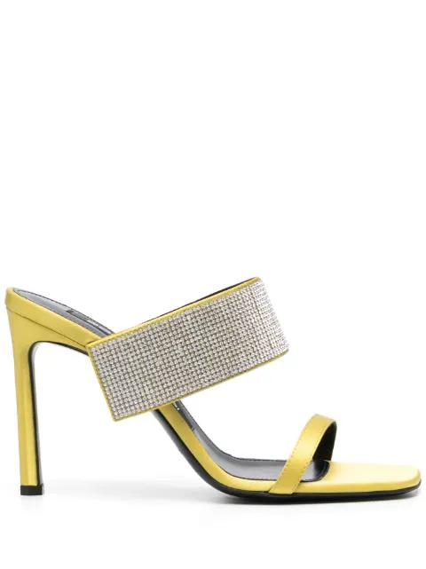 Paris 95mm satin sandals by SERGIO ROSSI
