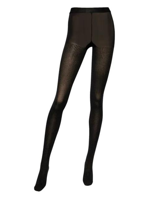 rhinestone-embellished stretch tights by SERGIO ROSSI
