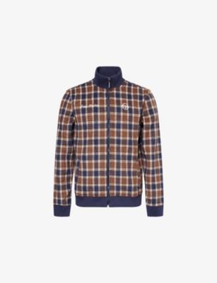 Coppola Plaid-Pattern Fleece Track Jacket by SERGIO TACCHINI