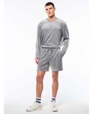 Men's Bandiera Debossed Velour Short by SERGIO TACCHINI