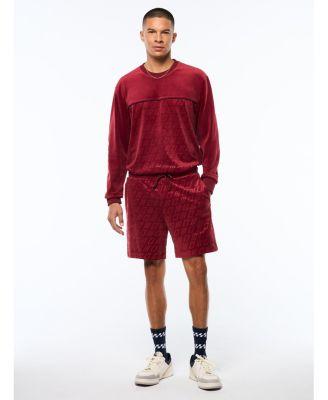 Men's Bandiera Debossed Velour Short by SERGIO TACCHINI