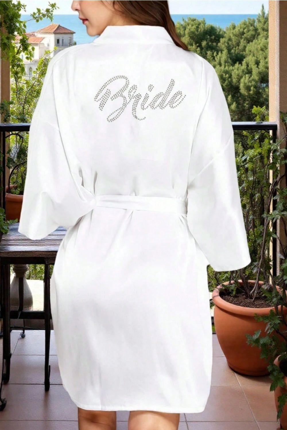Bridal Diamante Dressing Gown by SERLA