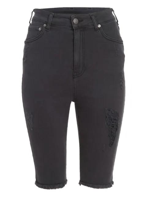 Maya distressed-effect shorts by SEROYA