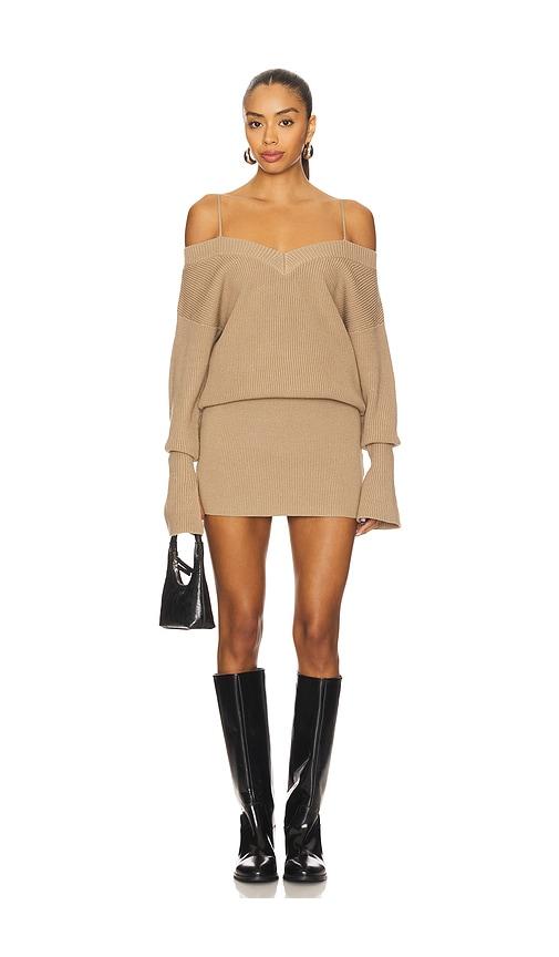SEROYA Barbara Dress in Beige by SEROYA
