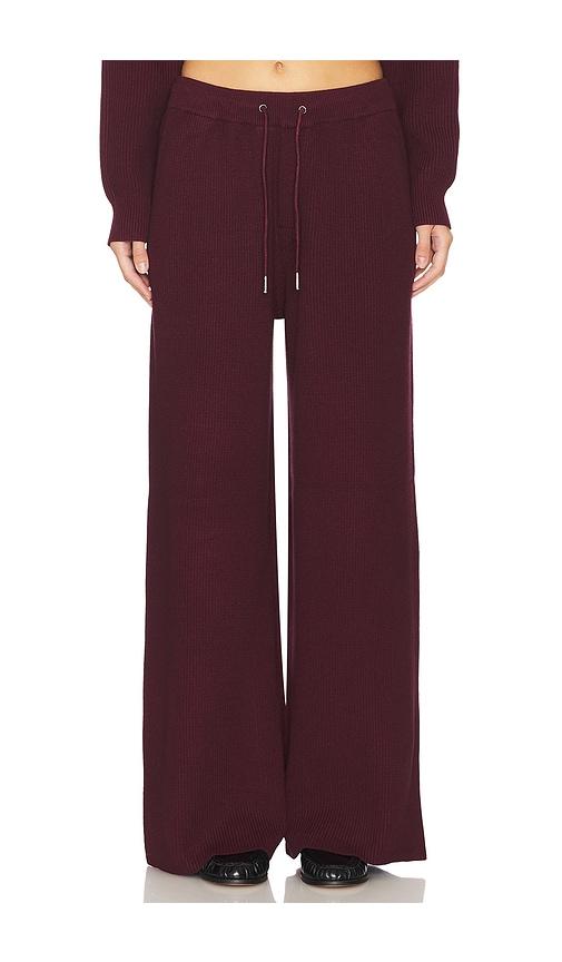 SEROYA Camila Sweatpant in Wine by SEROYA