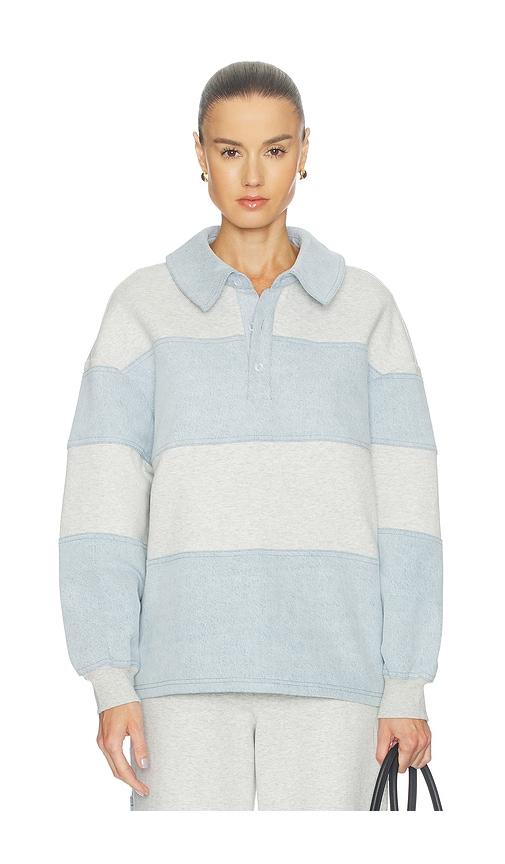 SEROYA Cher Top in Light Grey,Blue by SEROYA