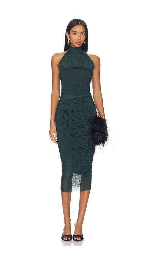SEROYA Esmee Dress in Dark Green by SEROYA