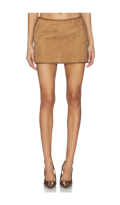 SEROYA Inara Skirt in Tan by SEROYA