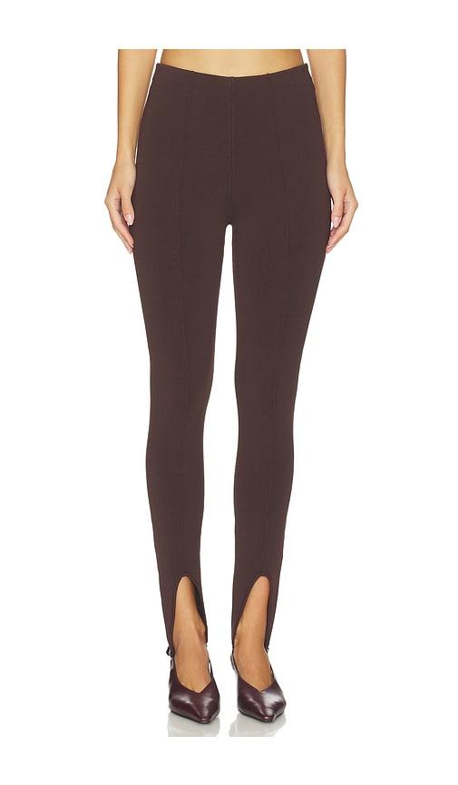 SEROYA Kelsey Stirrup Legging in Brown by SEROYA