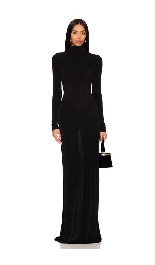 SEROYA Kim Maxi Dress in Black by SEROYA