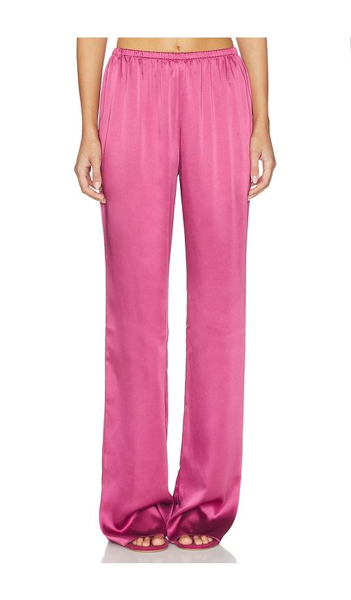 SEROYA Lillian Satin Pant in Blush by SEROYA