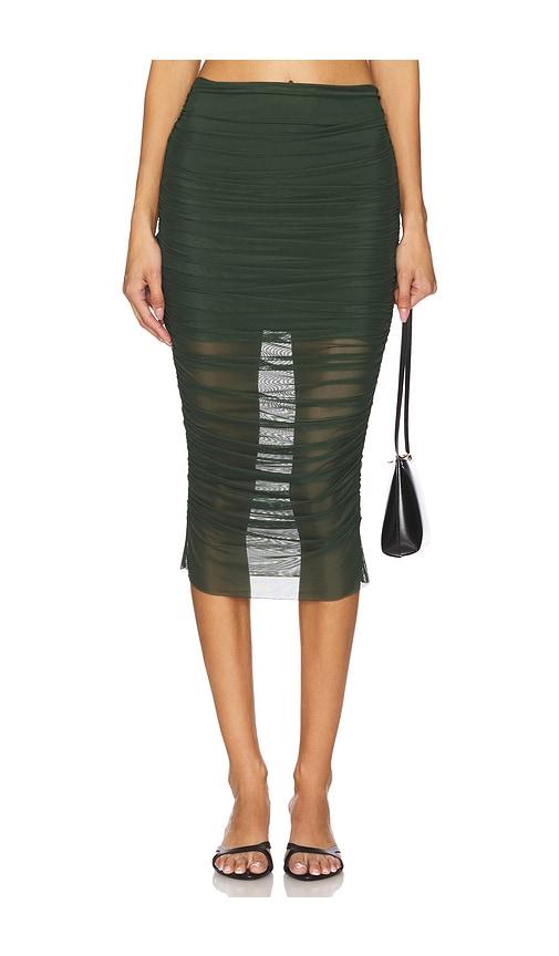 SEROYA Maja Skirt in Dark Green by SEROYA