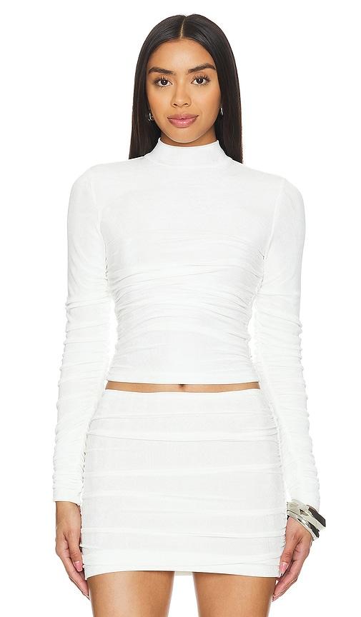 SEROYA Minerva Top in White by SEROYA