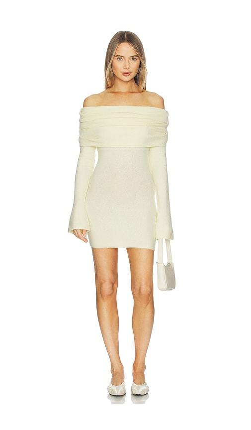 SEROYA Selene Mini Dress in Lemon by SEROYA