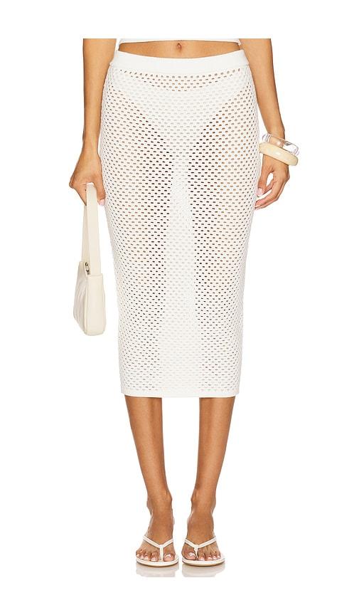 SEROYA Soren Skirt in White by SEROYA