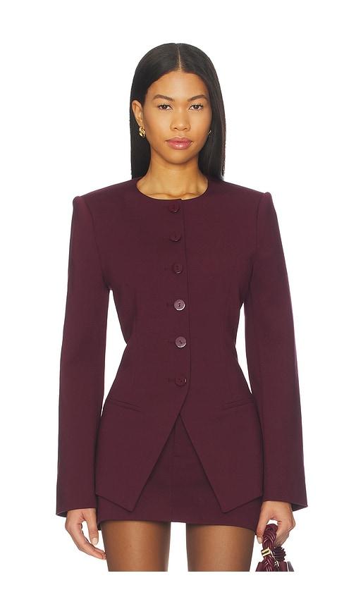 SEROYA Susanna Blazer in Wine by SEROYA
