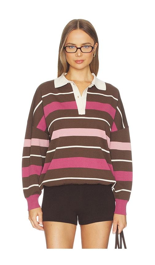 SEROYA Taby Sweater in Brown,Pink by SEROYA