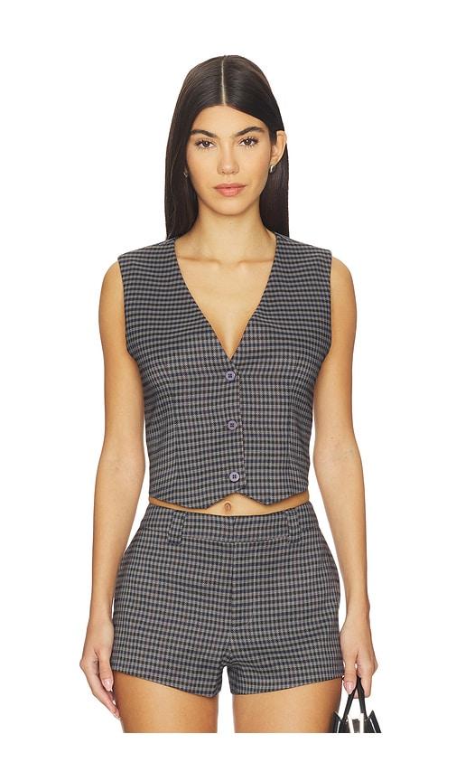 SEROYA Tatiana Vest in Charcoal by SEROYA