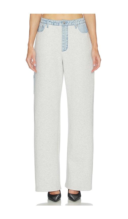 SEROYA Travis Pant in Light Grey,Blue by SEROYA