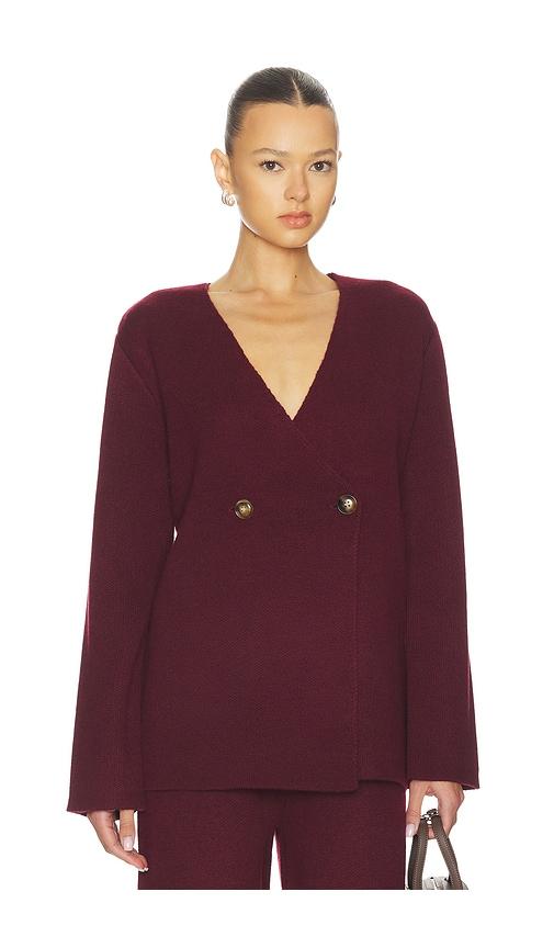 SEROYA Tundra Sweater in Burgundy by SEROYA