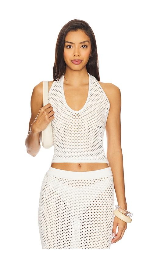 SEROYA Zella Top in White by SEROYA