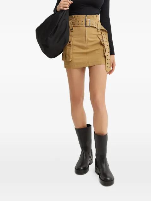 cargo belt mini skirt by SEROYA