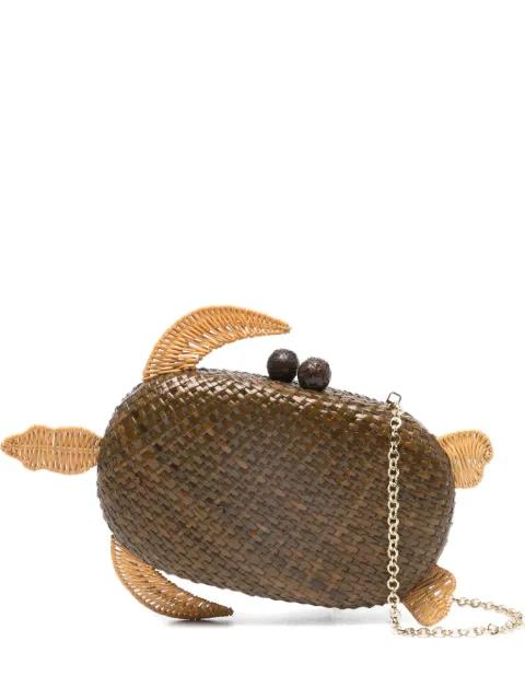 Olivine turtle mini bag by SERPUI