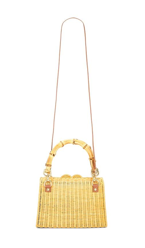 Serpui Valentina Wicker Top Handle Bag in Neutral by SERPUI