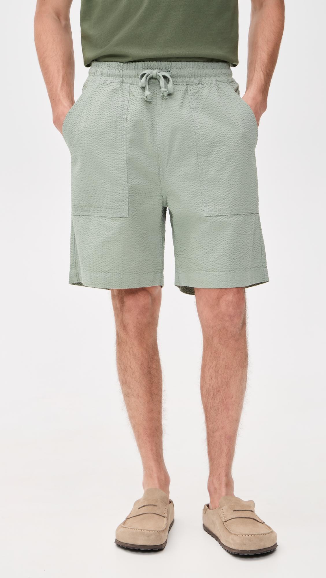 Seersucker Chef Shorts 8" by SERVICE WORKS
