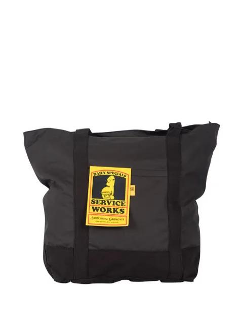 logo-patch tote bag by SERVICE WORKS